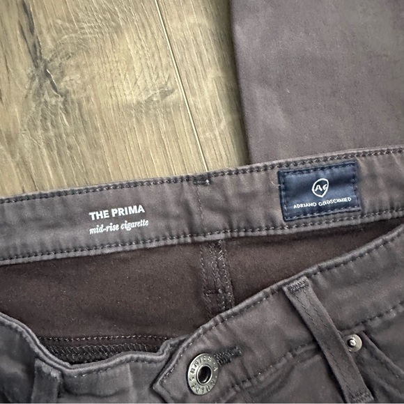 AG The Prima Cigarette Leg Skinny Jeans in Cavern Gray Stretch Sateen - Size 27 - Picture 7 of 9